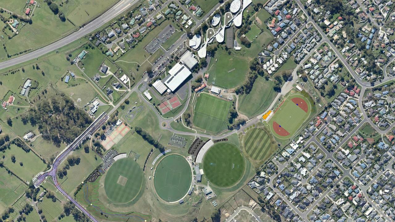 Kingborough Council will expand its Twin Ovals precinct to four fields if it wins Tasmania's AFL High Performance Centre. Picture Kingborough Council