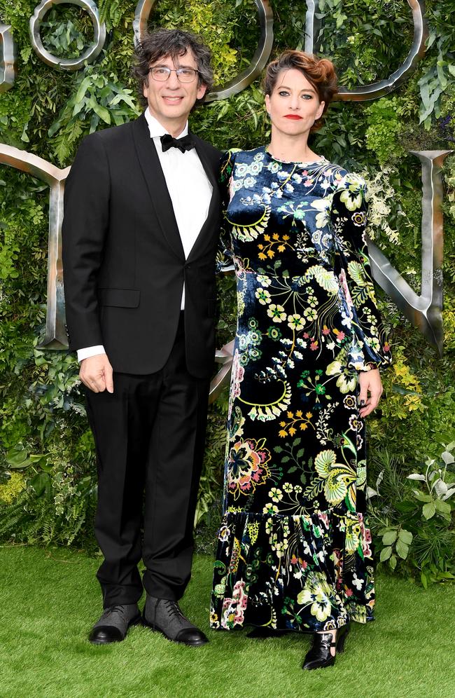 Neil Gaiman pictured with his wife Amanda Palmer. Picture: Jeff Spicer/Getty Images