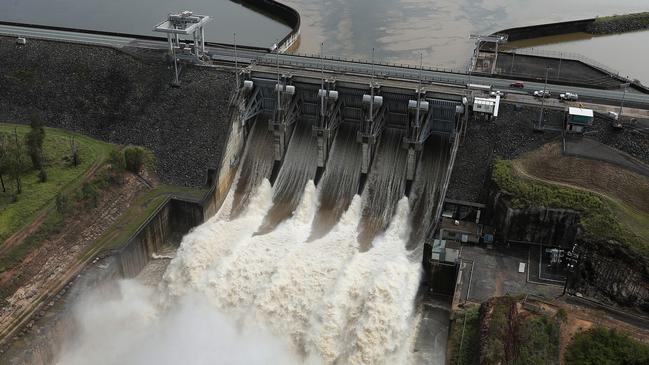 Wivenhoe Dam, Flooding in Brisbane and Ipswich. Picture: Liam Kidston