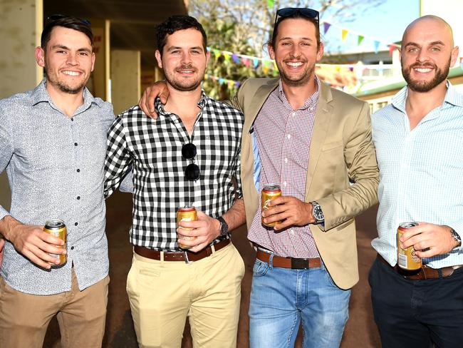 Townsville Jaguar Land Rover Ladies Race Day 2018. Socials. Nick Tatnell, James Artis, Cale Fowler and Jae Eulrell