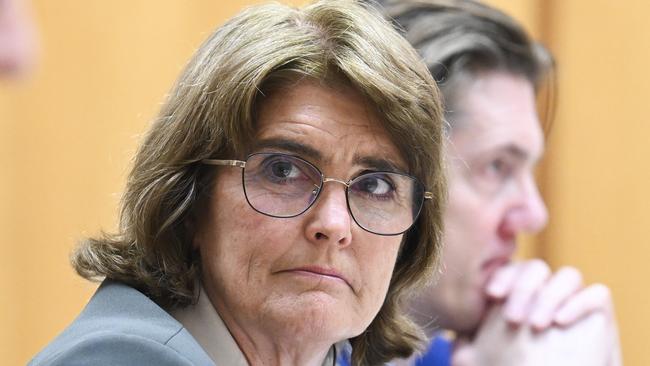 CANBERRA, Australia - NewsWire Photos - August 16, 2024:  Governor of the Reserve Bank of Australia (RBA), Michele Bullock appears before a Senate select committee at Parliament House in Canberra. Picture: NewsWire / Martin Ollman