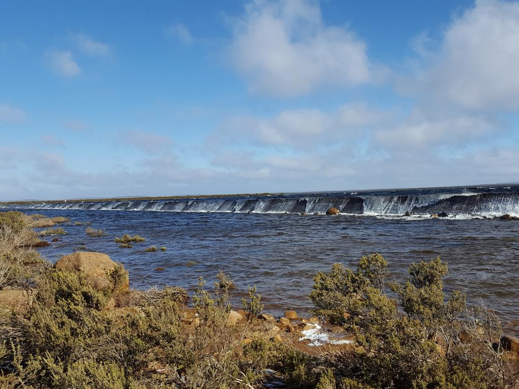 Lake Augusta Spillway. Picture: Peter Burrill. Your Focus on Tasmania ***ONE TIME USE ONLY***