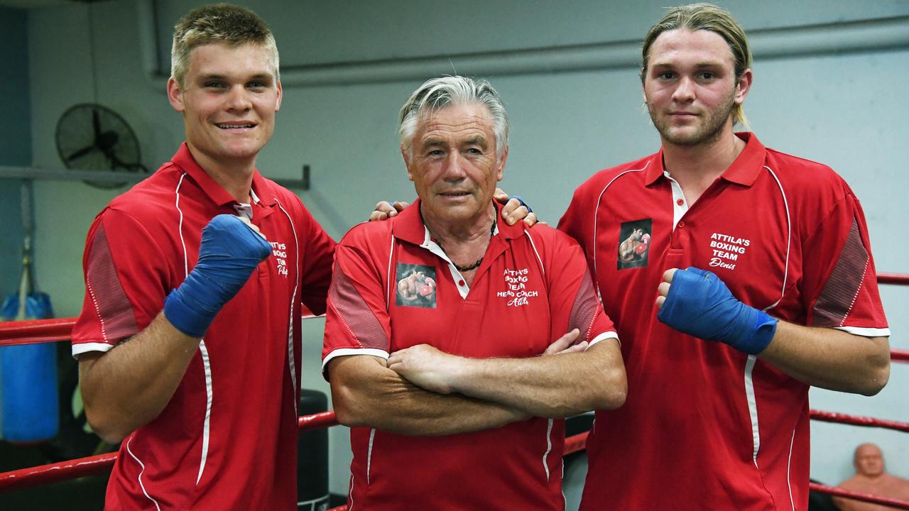 Philip, Attila and Denis Kovacs ahead of their 2018 trip to Germany.