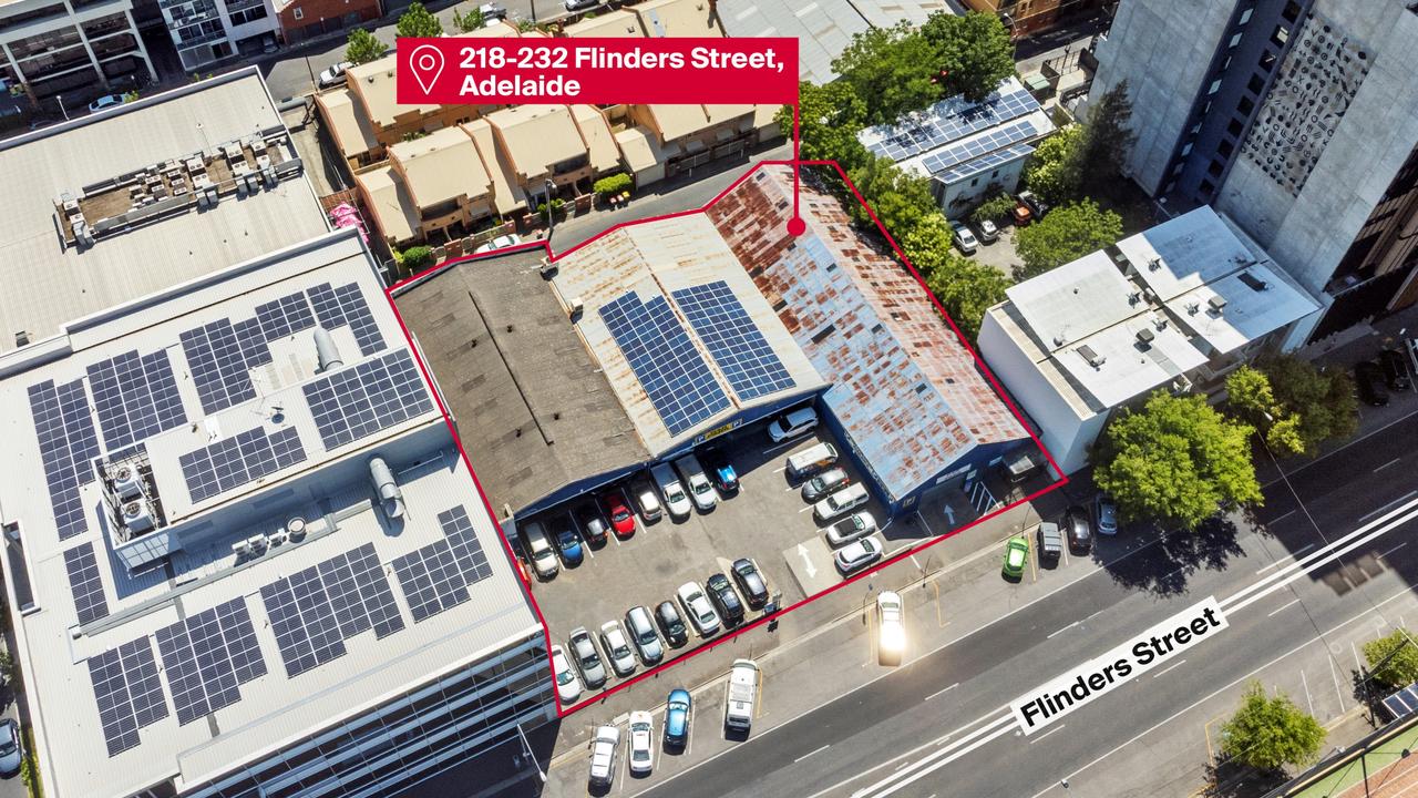 A development site on Flinders St being sold off by receivers. Picture: realcommercial.com.au