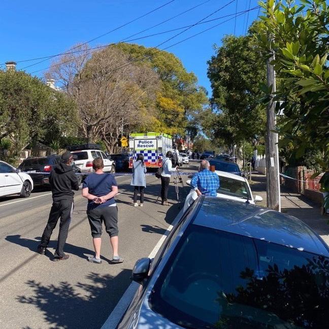 Residents near the scene.