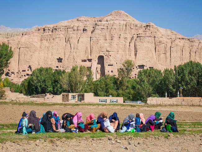 Before the Taliban takeover in August, Afghan women make or sew craft items to sell through the Aseel app and web site. Picture: Aseel