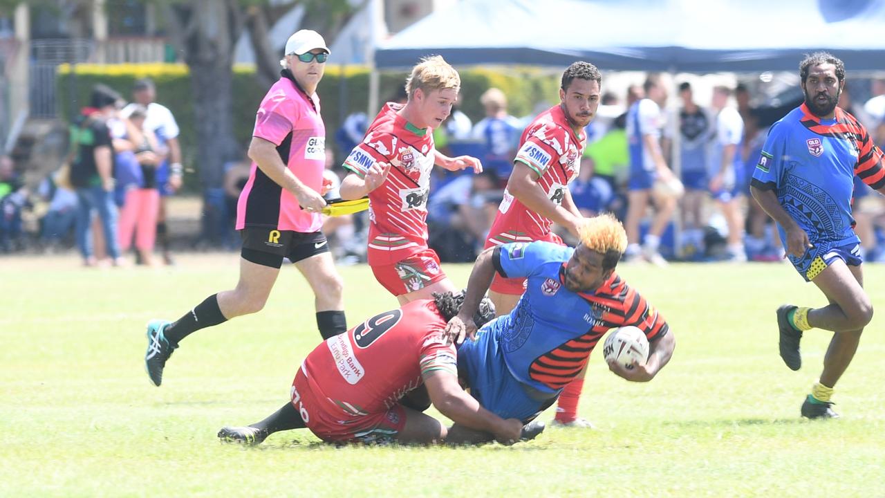 RUGBY LEAGUE - A DAY AT THE PARK: Woorabinda Warriors I vs Emu Park Emus