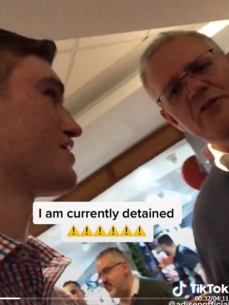 Mr Wright later shared his video of the confrontation on social media. Credit: Adisen Wright/TikTok