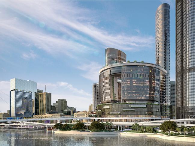 Artist’s impressions of Brisbane’s $3.6bn Queen’s Wharf.