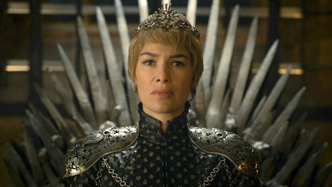 Who will reign? Lena Headey is one of three actresses nominated for her supporting role in Game Of Thrones. Picture: Supplied.