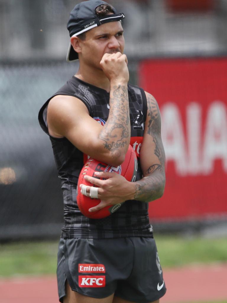 Off-season recruit Bobby Hill at Pies training. Picture: David Crosling