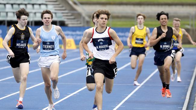 NSW All Schools Championship action with James Tierney, The King's School, and Nicolas Rodgers from Cranbrook.