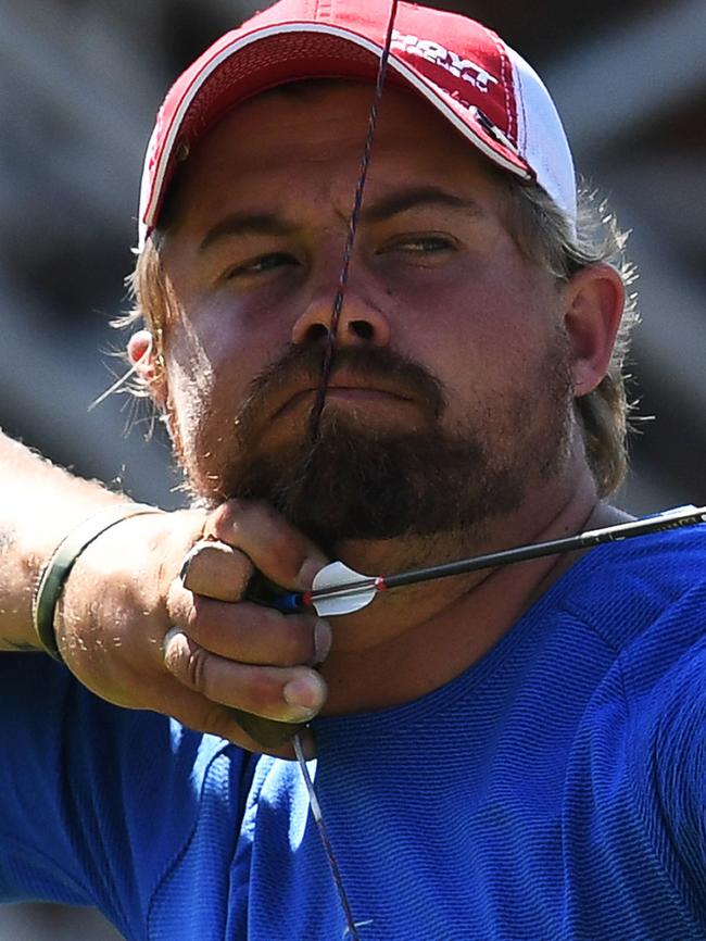 US archer Brady Ellison has been compared to Leonardo DiCaprio. Picture: AFP/Jewel Samad