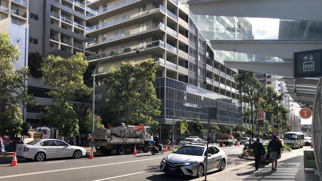 The new entry will be built on the western side of Bourke St (left side in picture).