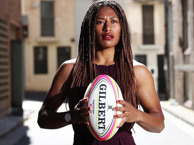 DO NOT USE WITHOUT PERMISSION FROM DAILY TELEGRAPH SPORT EDITOR ADAM MOBBS - HOLD -Australian Rugby Sevens gold medalist Ellia Green ahead of this week's John Eales Medal, in Surry Hills Sydney. Picture: Brett Costello