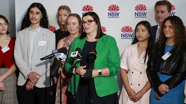 NSW Education Minister Sarah Mitchell congratulated students on their 2022 HSC results. Picture: Tim Hunter.