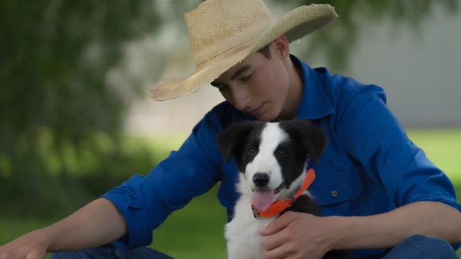 Nathan Obst spent 12 months training his happy dog, Chief. Will they take out of the top prize and win the title of Champion Muster Dog? Source: ABC.