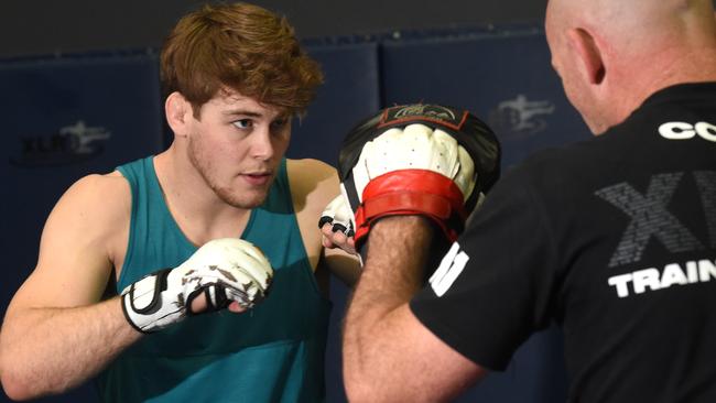 Jake Matthews says he’s ready to impress against American Andrew Holbrook. Picture: Kylie Else