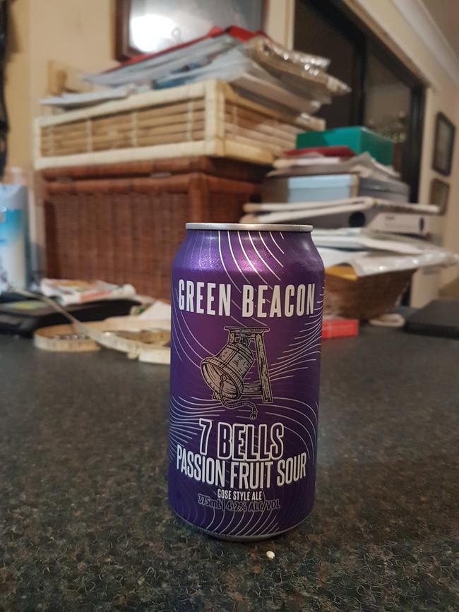 Green Beacon's Passionfruit Sour beer.