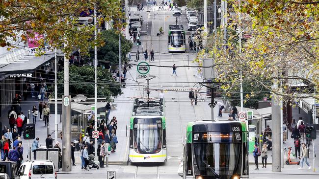 The Senior Constable has been accused of glassing a female friend in Melbourne’s CBD in January 2023. Picture: NewsWire / Ian Currie