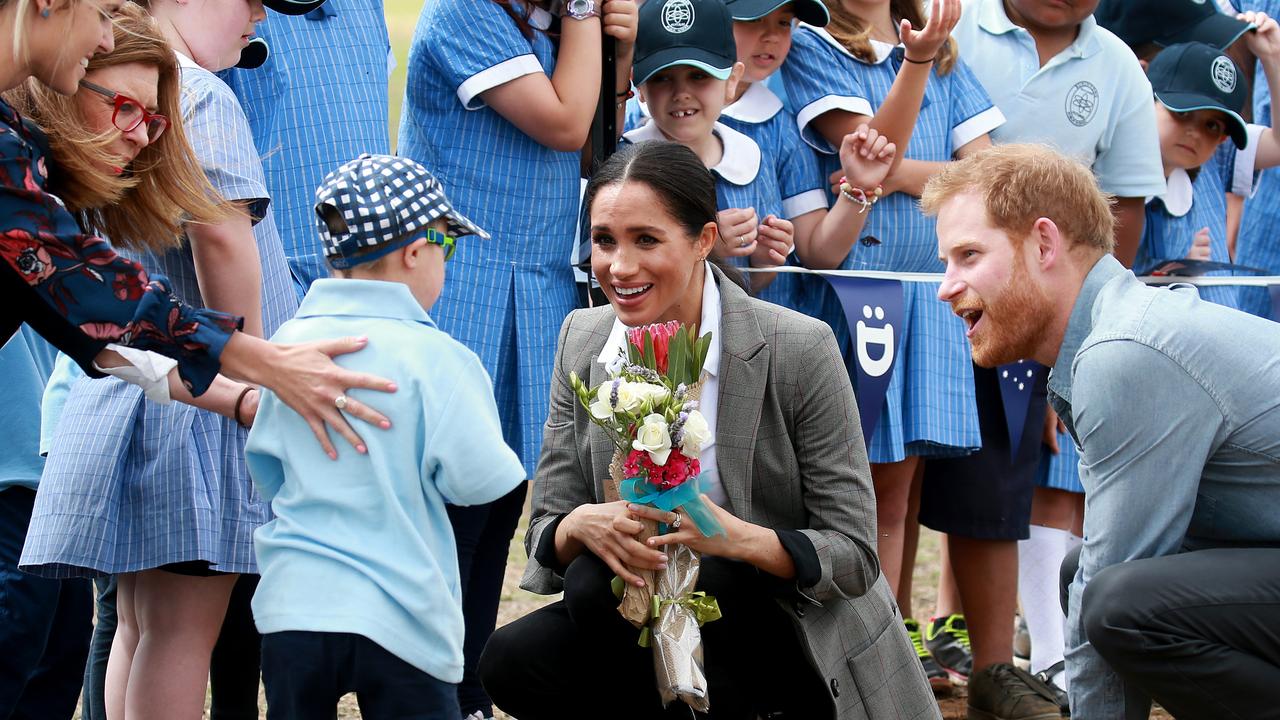 Prince Harry and Meghan Markle visited the drought affected area of Dubbo in central west NSW last year. Picture: Toby Zerna