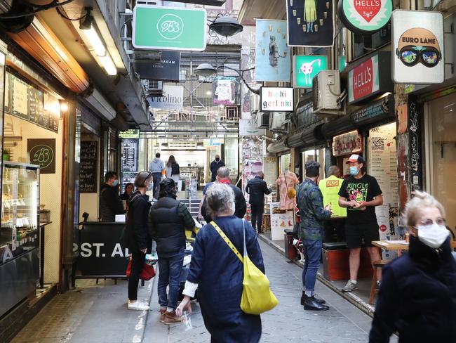 Melbourne has reopened after a long COVID lockdown. Thursday, November 5, 2020. Picture: David Crosling