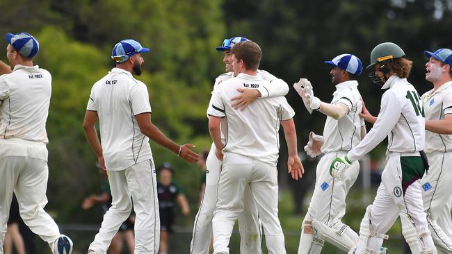 Norths get a wicket Norths Vs Souths Saturday December 3, 2022. Picture, John Gass