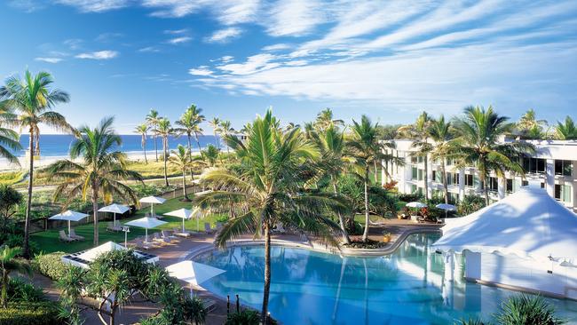 The swim-up pool bar at Sheraton Grand Mirage Resort on the Gold Coast.