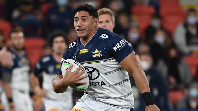 Jason Taumalolo will lock horns with David Fifita this weekend. Picture: NRL Images