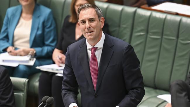 Jim Chalmers recently during Question Time at Parliament House in Canberra. Picture: Martin Ollman/NCA NewsWire