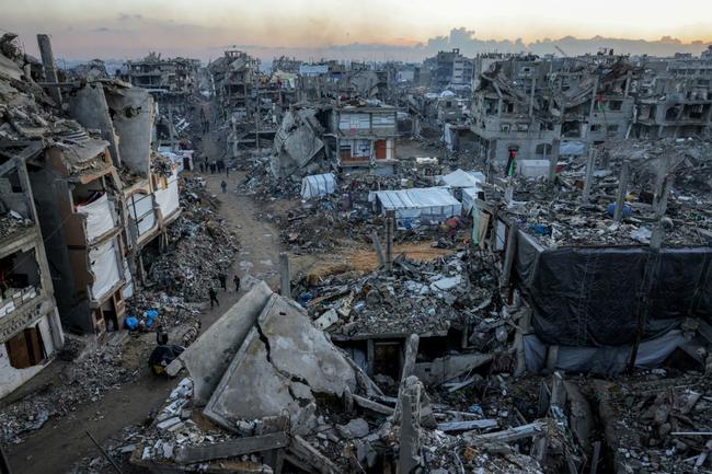 Arab leaders were gathering in Cairo Tuesday to settle on a reconstruction plan for the devastated Gaza Strip