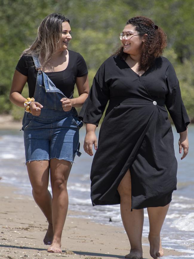 Aliira Davis and Bridget Cama. Picture: Brian Cassey