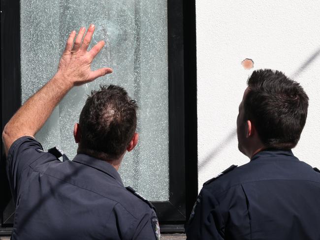 Neighbours say it was not the first time the Mills St home had been under siege. Picture: David Crosling