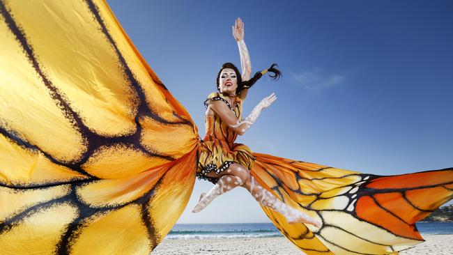 Australian performer Helena Merten is a cast member of Cirque du Soleil's production of Luzia. Picture: Richard Dobson