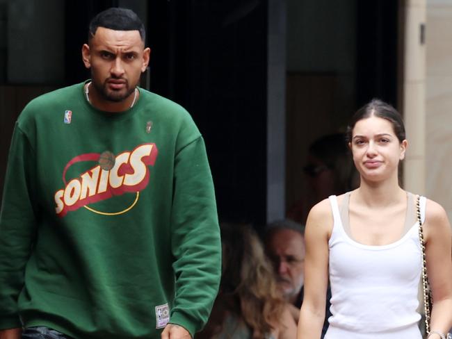 MUST CREDIT. ONE TIME USE. FEE APPLIES OK for ONLINE. 10 JANUARY 2023 SYDNEY AU WWW.MATRIXPICTURES.COM.AU  EXCLUSIVE PICTURES  Nick Kyrgios pictured with girlfriend Costeen Hatzi walking back to his Tesla after coffee at Indigo Cafe Double Bay   NOTE: The caption above is the photographerÃ¢â‚¬â„¢s impression only and may or may not be factual. It is the responsibility of the end user, publisher or licensee to verify the data before publication. All editorial images subject to the following: For editorial use only. Additional clearance required for commercial, wireless, internet or promotional use.Images may not be altered or modified. Matrix Media Group makes no representations or warranties regarding names, trademarks or logos appearing in the images.  DISCLAIMER: To the maximum extent permitted by law, we make no representations or warranties about our Content, including (without limitation) that:  They are complete, accurate, reliable, up-to-date and suitable for any particular purpose.