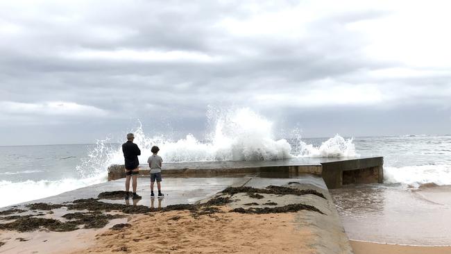 The stormwater pipe on Newport Beach