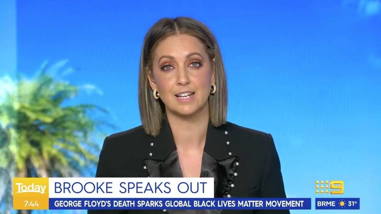 Brooke Boney is a notable addition to Channel 9’s news programming. Picture: Today/Channel 9