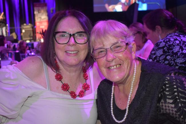 Kathryn Andrews and Shirlene Jorgensen at the Mackay Australia Day awards at the MECC on January 25, 2022. Picture: Lillian Watkins