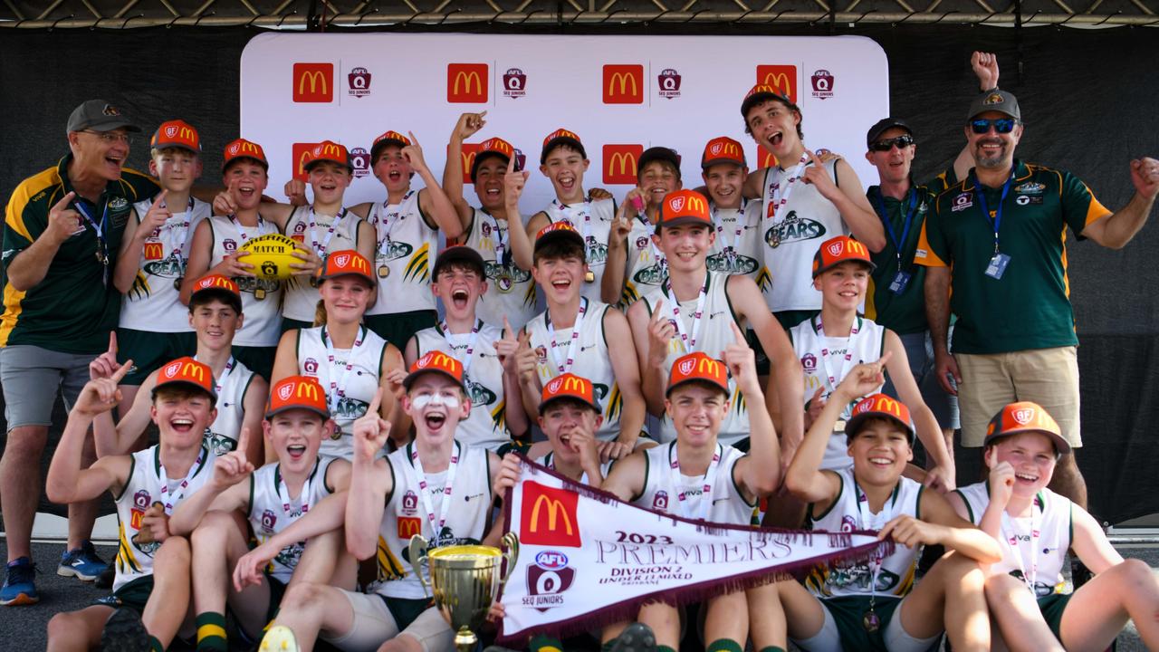 Kenmore Bears won the grand final in the Under 13 Mixed Div 2 competition for SEQJ. Picture: Supplied