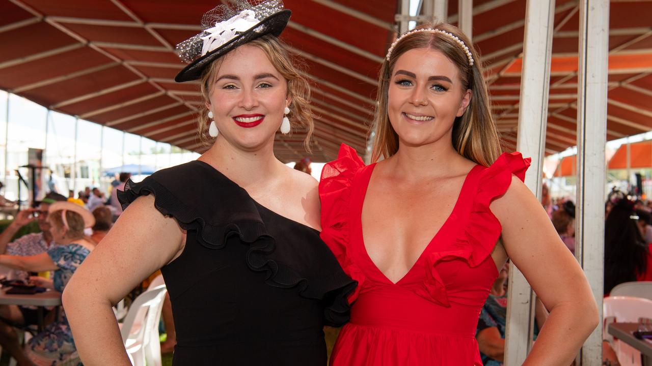 Rebecca McSkimming and Elspeth Varley at the 2024 Darwin Cup. Picture: Pema Tamang Pakhrin