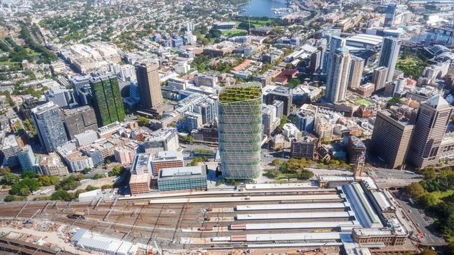 Artist impression of Atlassian Australia headquarters in Sydney designed by architects SHoP and BVN. Picture: Built