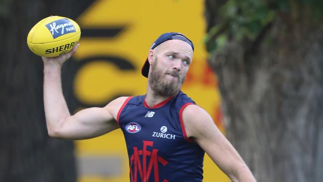 Max Gawn keeps producing top scores despite Melbourne’s early struggles. Picture: Alex Coppel. 