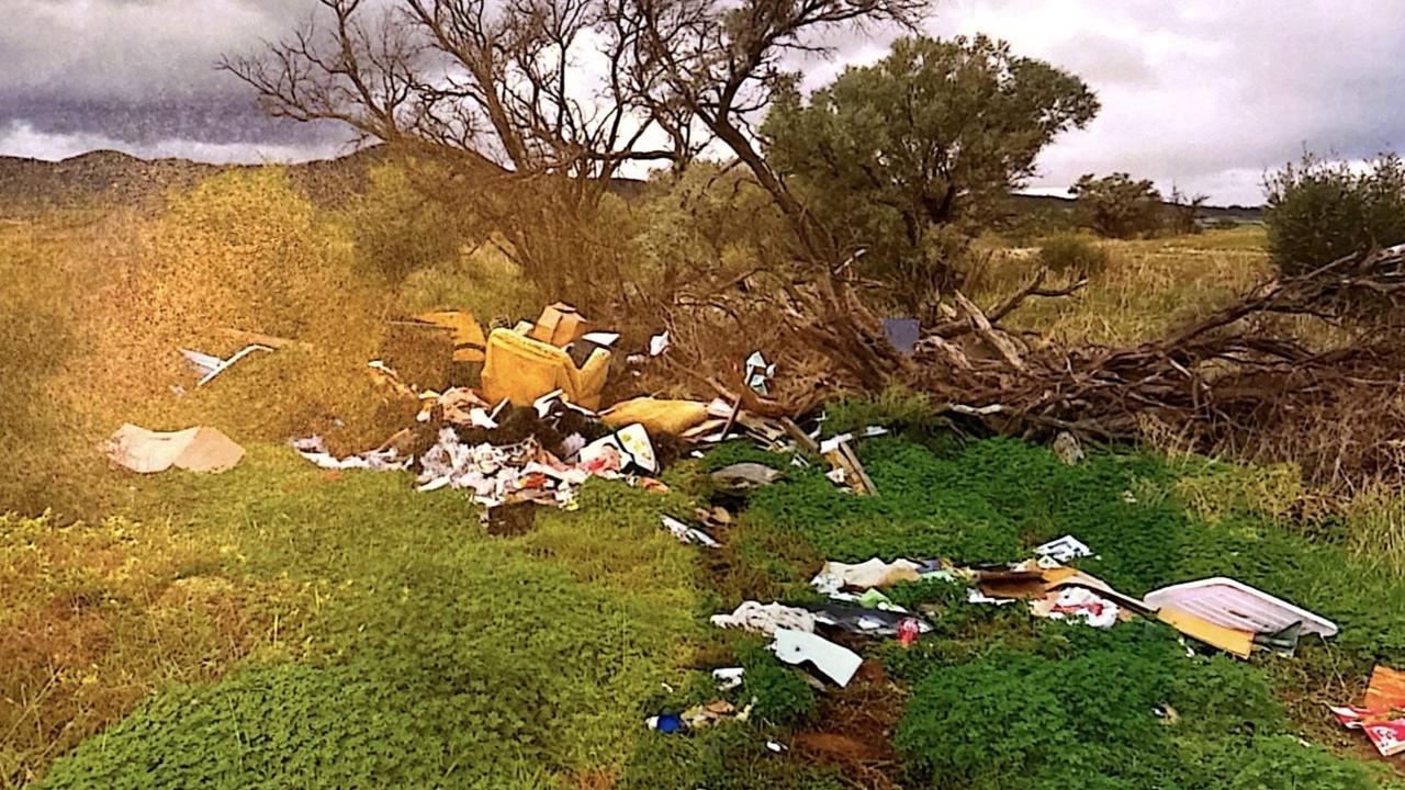 The rubbish was found dumped on an empty lot in Greenwood St in Port Pirie. Picture: SA Courts