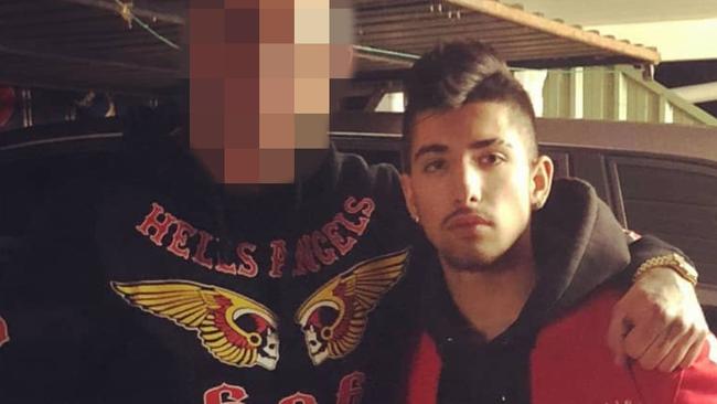 Ali Binette, right, who is charged with offences including aggravated assault and entering a licenced premises while wearing Hells Angels clothing. Picture: Supplied.