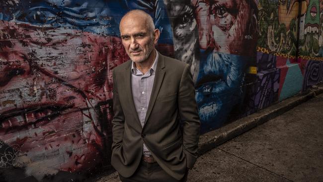 Paul Kelly in Fortitude Valley, Brisbane, yesterday. Picture: Glenn Hunt