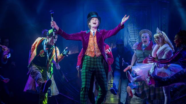 Roald Dahl’s Charlie and the Chocolate Factory is playing at Her Majesty's Theatre in Melbourne. Picture: Jake Nowakowski.