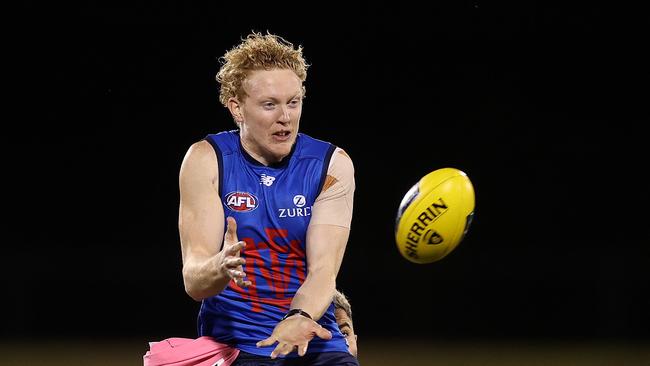 Clayton Oliver went big again in Melbourne’s loss to Brisbane Lions.