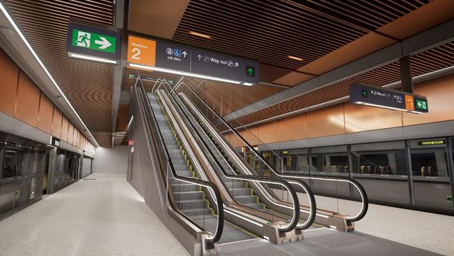 What a Cross River Rail train station will look like.