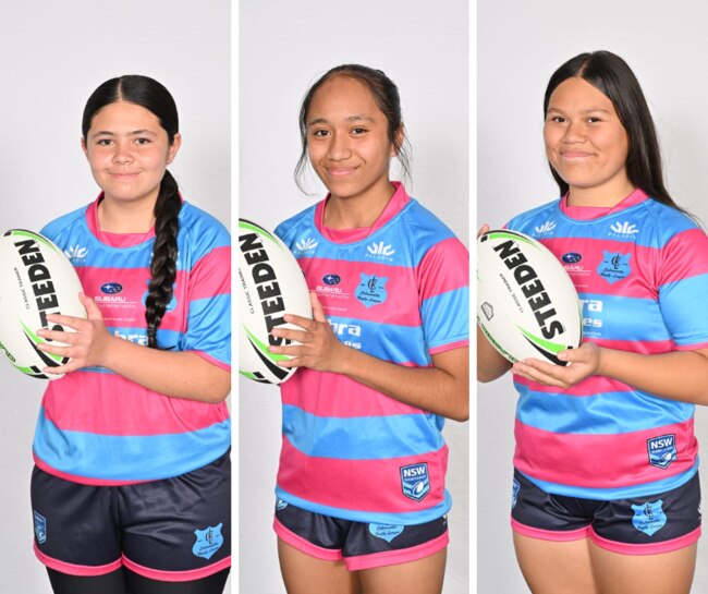 Frances Tafengatoto, Kora Ngati Stone and Acacia Iuta of Cabramatta. Pictures: Sports Infocus