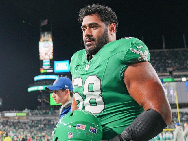 Australian NFL star Jordan Mailata. Picture: Andy Lewis/Icon Sportswire/Getty Images